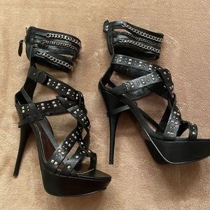 Wild Pair Studded Stiletto Heels